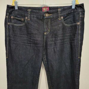 Torrid Womens Skinny Mid Rise Dark Wash Stretch Jeans Size 18 38" x 29"